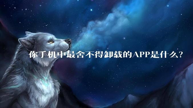 你手机中最舍不得卸载的APP是什么？